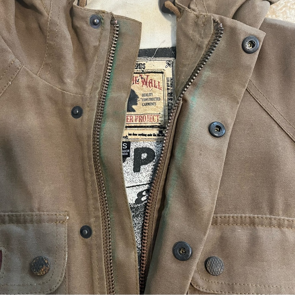 Vans X Dennis Hopper Collection Morocco Military Jacket dark khaki color - Picture 5 of 11